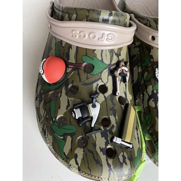 Luke Combs X Crocs Bootleggers Men’s Size 13 Camo Mossy Oak Clog NEW - Picture 5 of 12